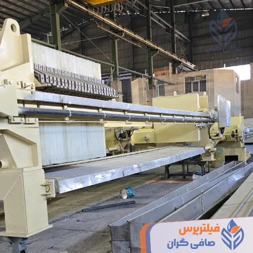 فیلتر پرس 150 دارای ربات جابجایی صفحات