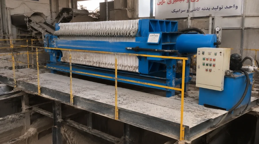فیلتر پرس مناسب تولید کاشی و سرامیک